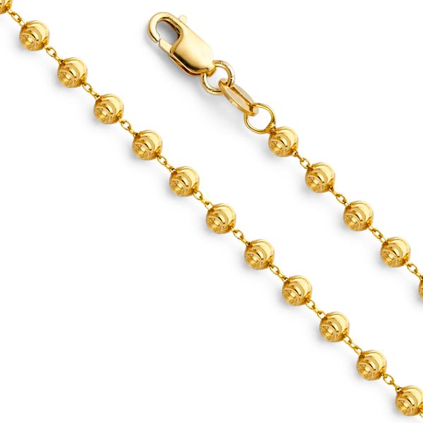 14KY 2.9mm Moon-Cut Ball Chain