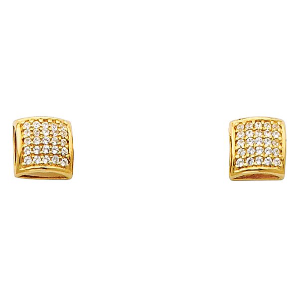 14KY Fancy CZ Earrings (ER316)