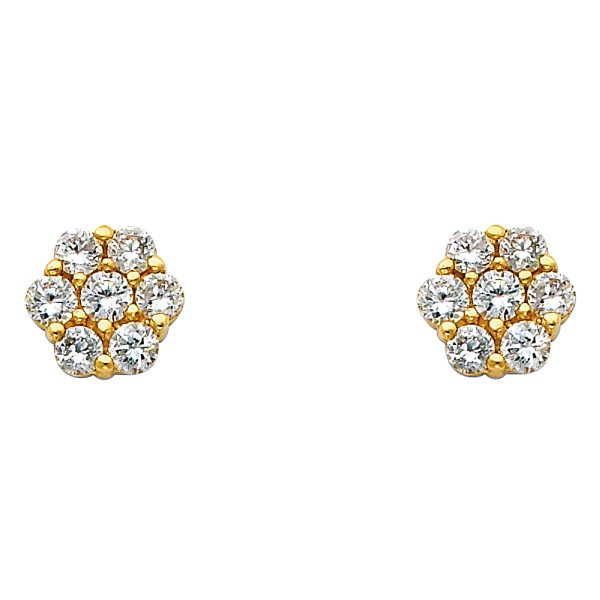 14KY CZ Earrings (ER322)