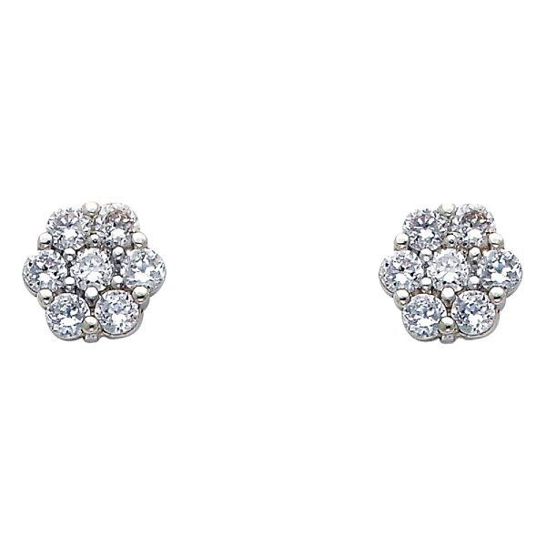 14KW CZ Earrings (ER322W)