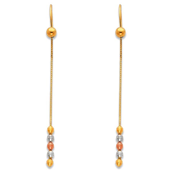 14K 3C Hanging Earrings (ER371)