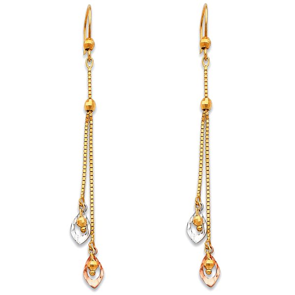 14K 3C Hanging Earrings (ER380)