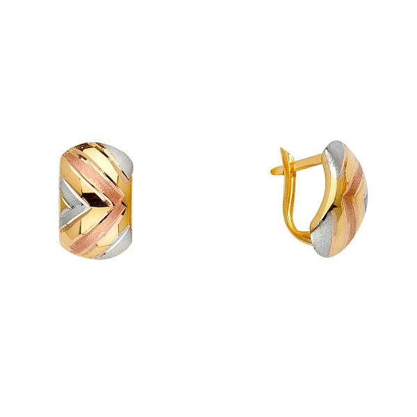 14K Half Huggies Earrings