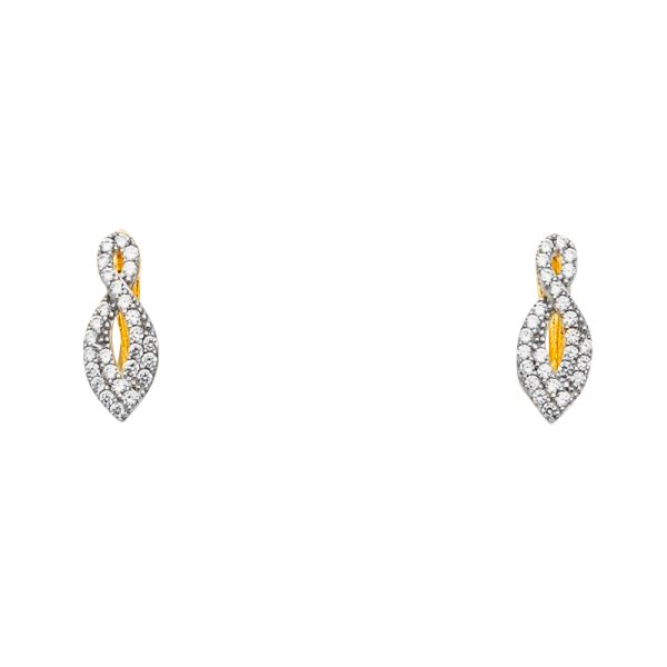 14KY CZ Earrings/Set