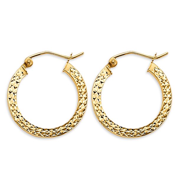 14KY DC Hoop Earrings