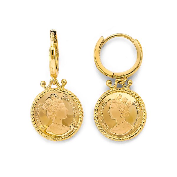 14KY Queen Elizabeth Earrings/Set