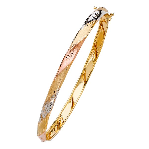 14K 3C Flexible Bangle