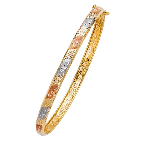 14K 3C Flexible Bangle