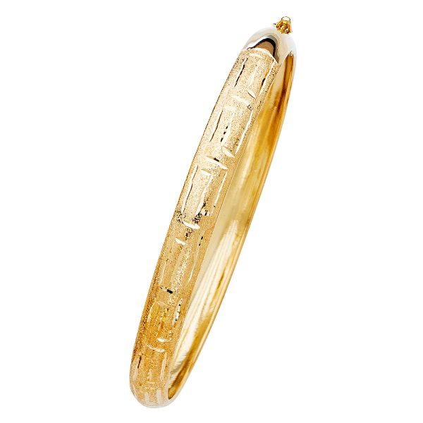 14KY 8mm Flexible Bangle