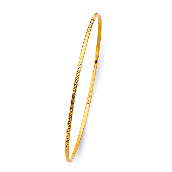 14KY 1.5mm Light DC Bangle