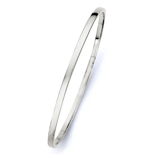 14KW 3mm Square Hollow Bangle