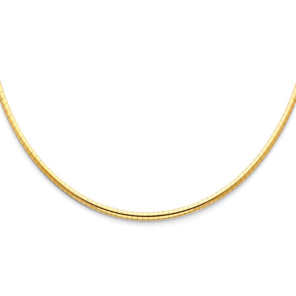 14K 2T Reversible Omega (2.5mm) Chain