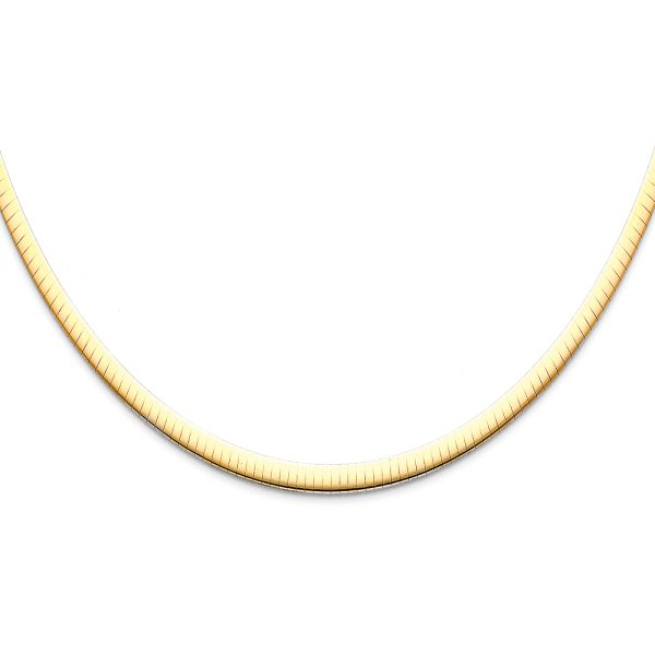 14K 2T Reversible Omega (4mm) Chain