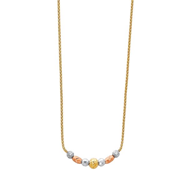 14K 3C Light Hanging Necklace (NK73)