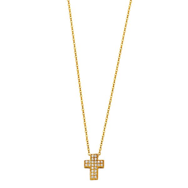 14KY Cross Necklace (NK121)