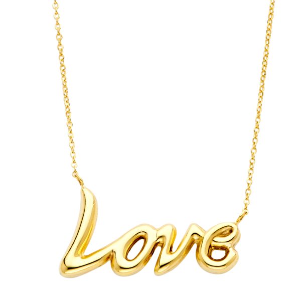 14KY Love Necklace