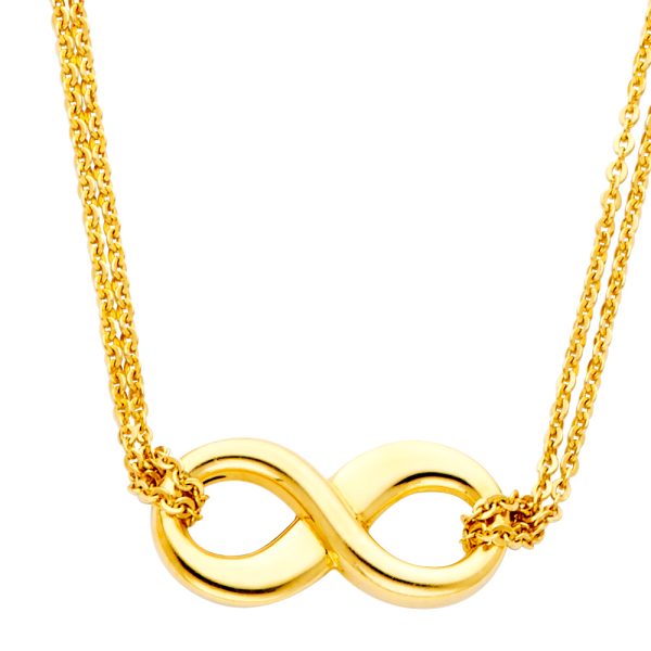 14KY Infinity Necklace