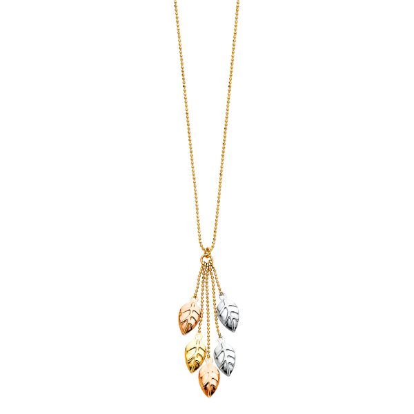 14K 3C LEAVES Necklace