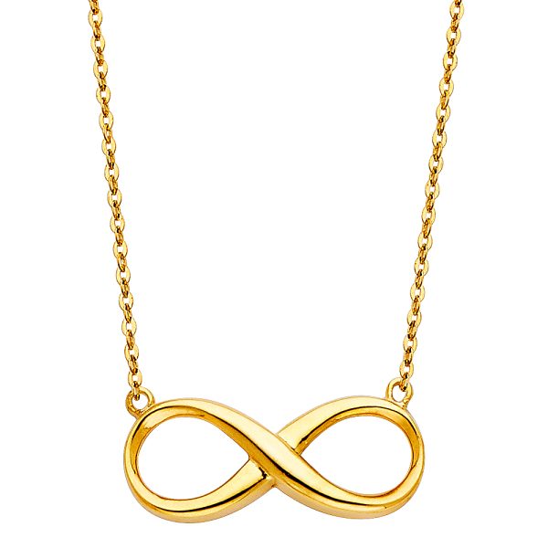 14KY Infinity Necklace