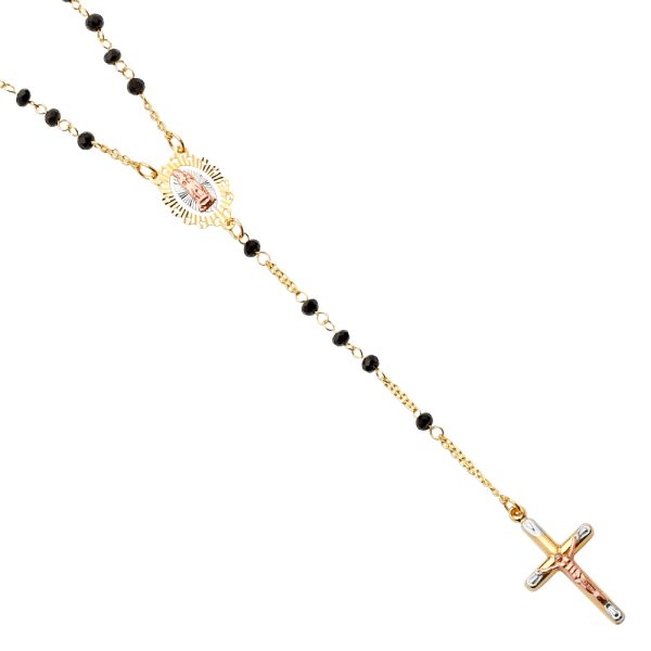 14K Gem Stone Rosary Necklace