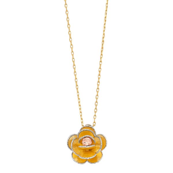 14K 3C Flower Light Necklace