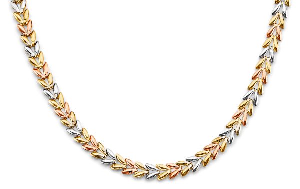 14K 3C Double Face Stampato Necklace