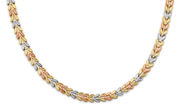 14K 3C Double Face Stampato Necklace