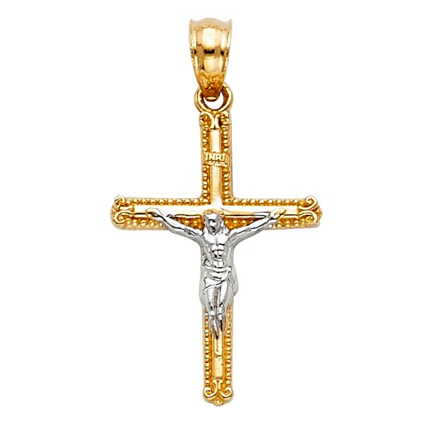 14K 2T Crucifix (15X25 mm)