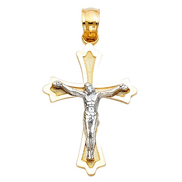 14K 2T Cross Crucifix