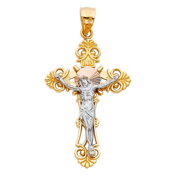 14K 3C Crucifix Big