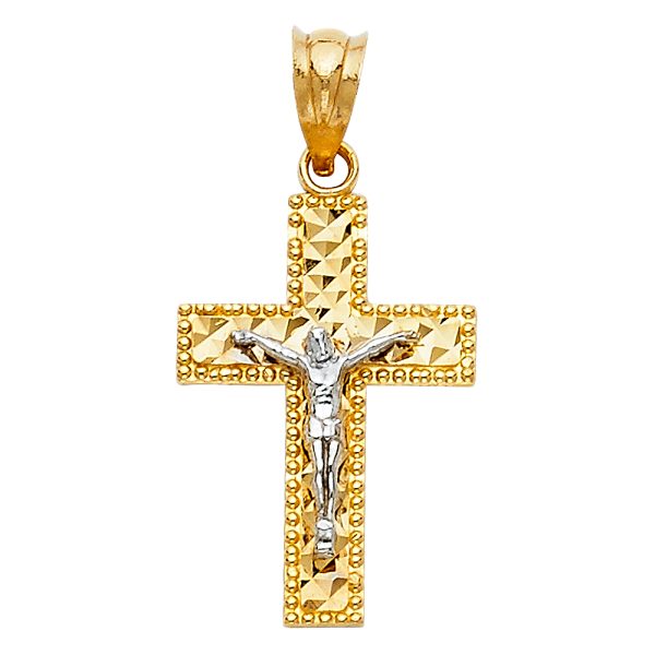 14K 2T Latin Cross Crucifix