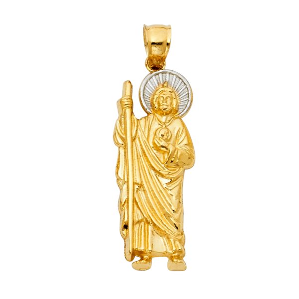 14K 2T St. Jude Thaddeus 35mm Pendant