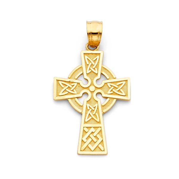 14KY Celtic Cross Pendant (20X30mm)