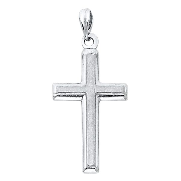 14KW Latin Cross Pendant (13X28mm)