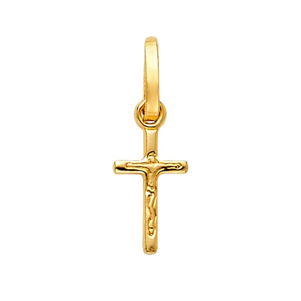 14KY Crucifix Design Tiny Cross