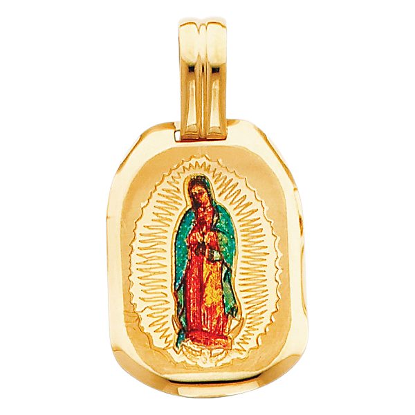 14KY Virgin De Guadalupe Picture Pendant