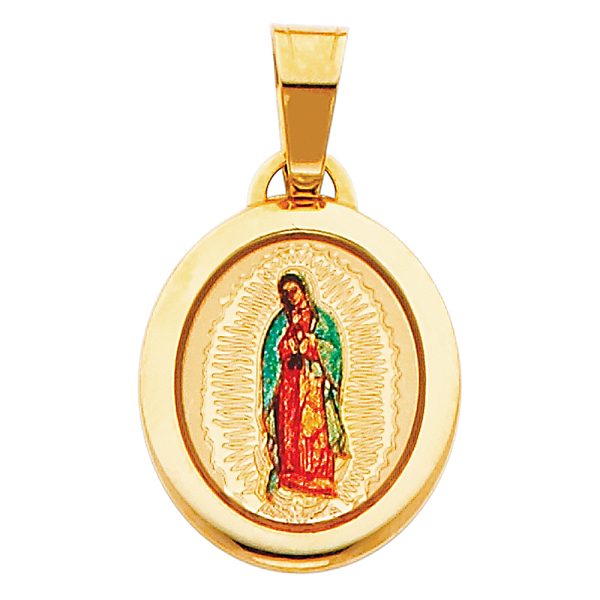 14KY Virgin De Guadalupe Picture Pendant