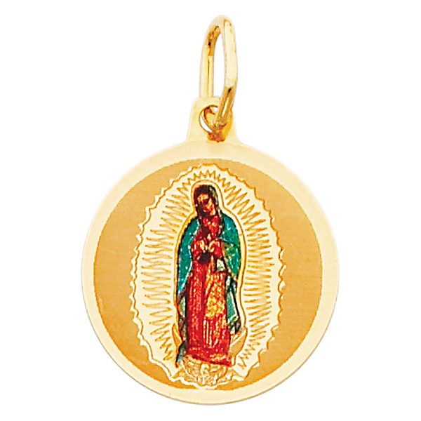 14KY Virgin De Guadalupe Picture Pendant