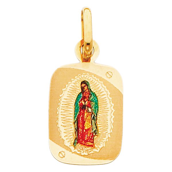 14KY Virgin De Guadalupe Picture Pendant