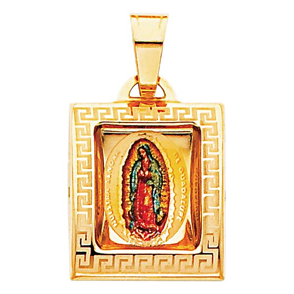 14KY Virgin De Guadalupe Picture Pendant