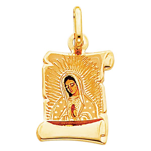 14KY Virgin De Guadalupe Picture Pendant