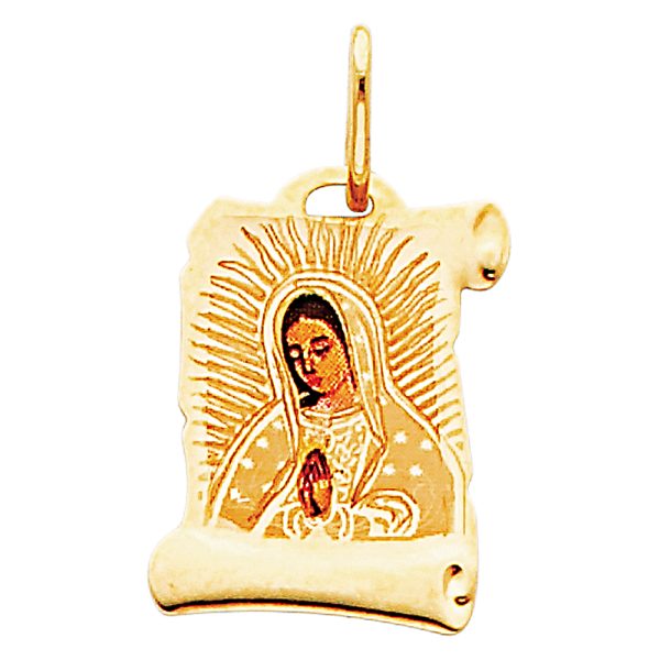 14KY Virgin De Guadalupe Picture Pendant