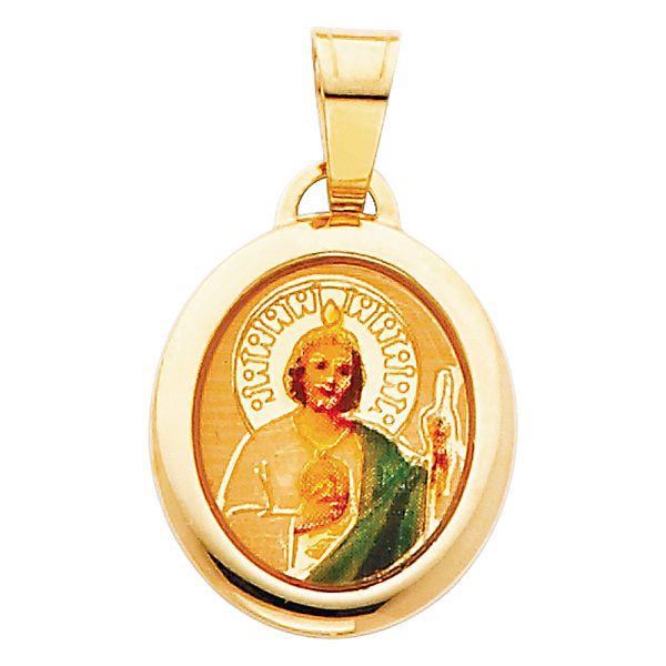 14KY St. Jude Thaddeus Picture Pendant