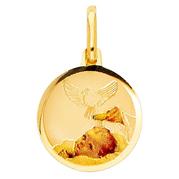 14KY Baptism Picture Pendant