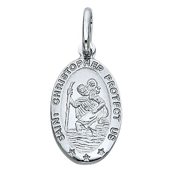 14KW St. Christopher Oval Medal