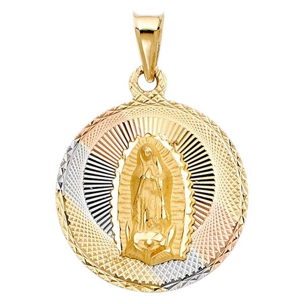 14K 3C Religious Stamp Pendant (PT290)