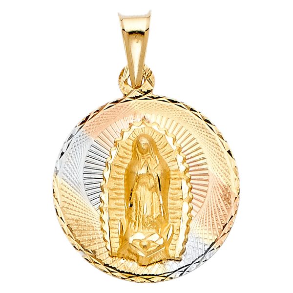 14K 3C Religious Stamp Pendant (PT291)