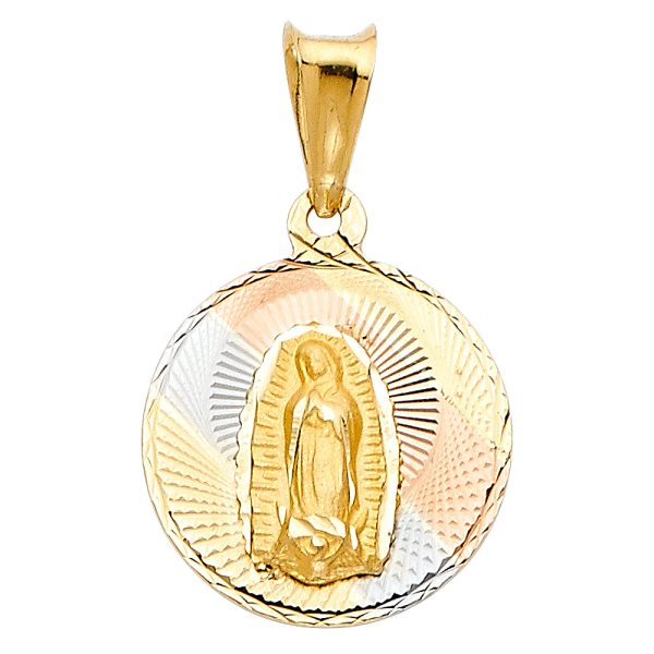 14K 3C Religious Stamp Pendant (PT292)