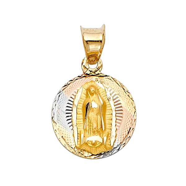 14K 3C Religious Stamp Pendant (PT293)