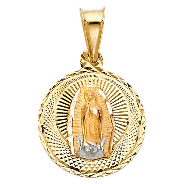 14K 2T Religious Stamp Pendant (PT298)